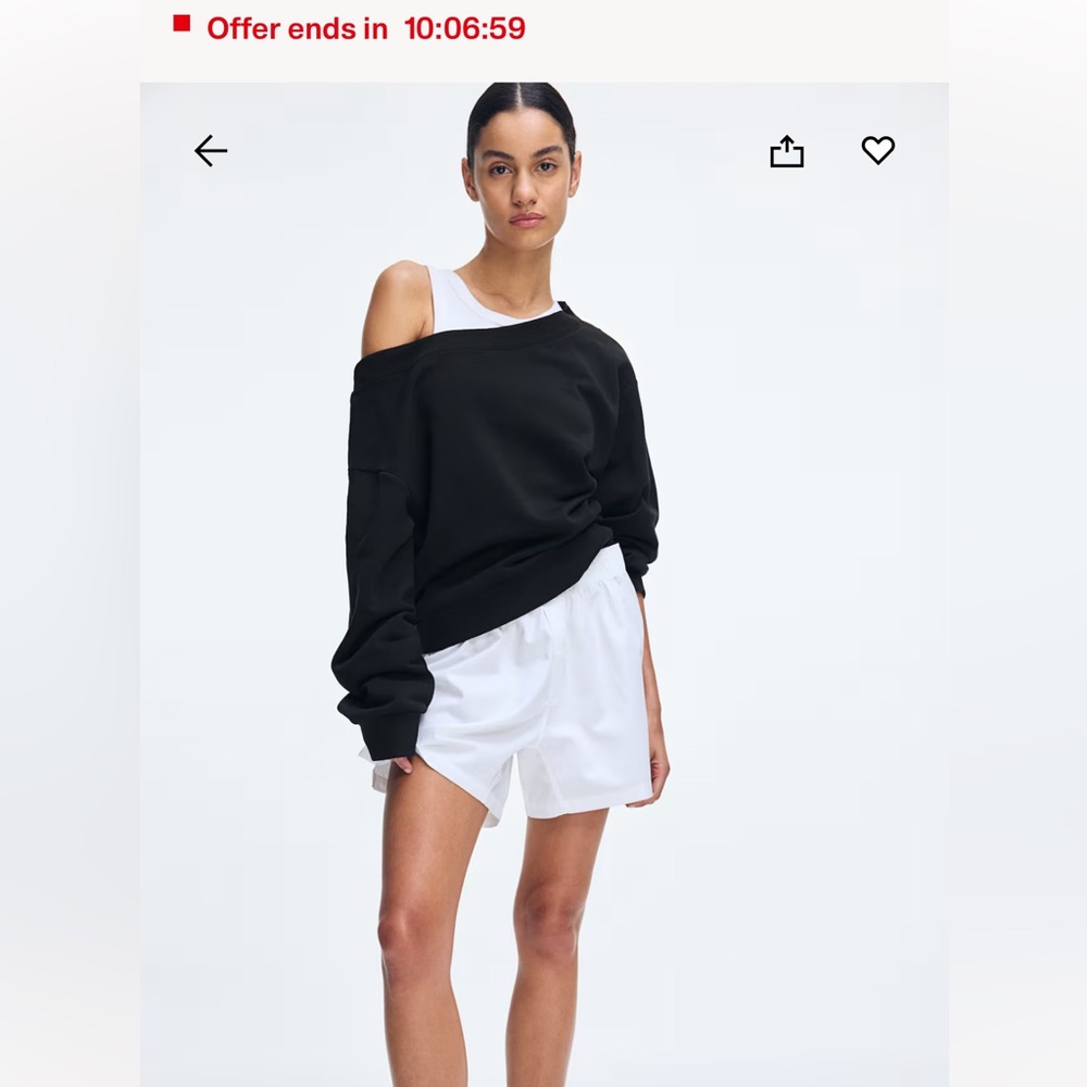 H&M OFF SHOULDER BASIC